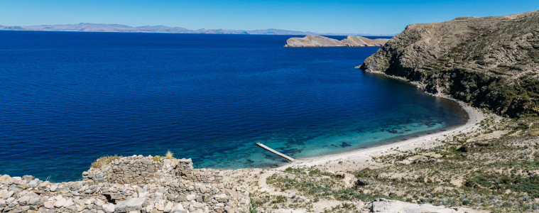 The deepest blue sky and lake you've ever experienced - Lake Titicaca, Peru