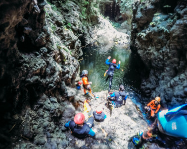 On a canyoning adventure in northern Bali with Adventure Spirit